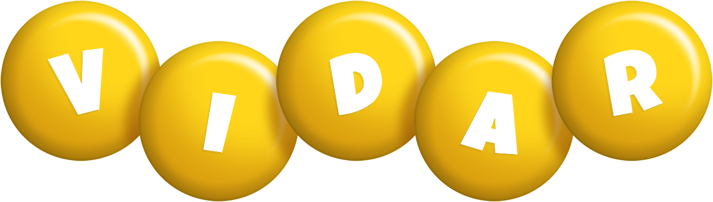 Vidar candy-yellow logo