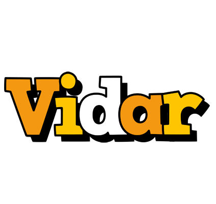 Vidar cartoon logo