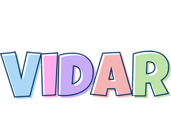 Vidar pastel logo