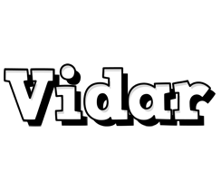 Vidar snowing logo