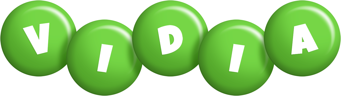 Vidia candy-green logo