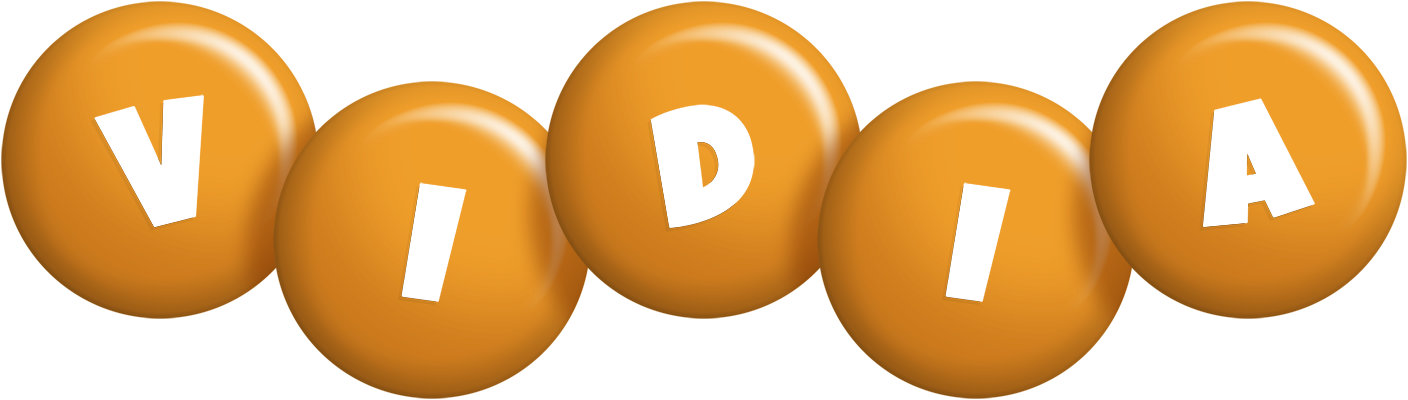 Vidia candy-orange logo