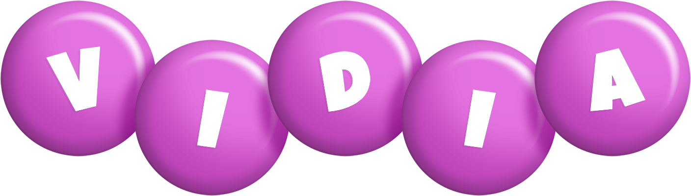 Vidia candy-purple logo