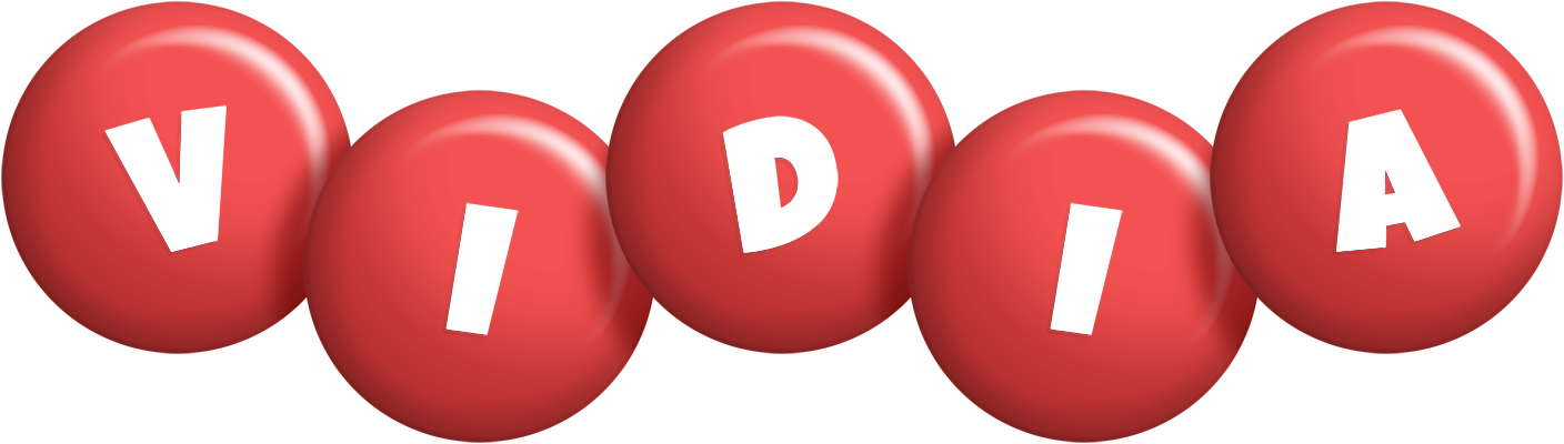Vidia candy-red logo