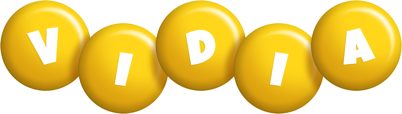 Vidia candy-yellow logo