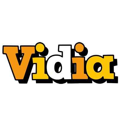 Vidia cartoon logo