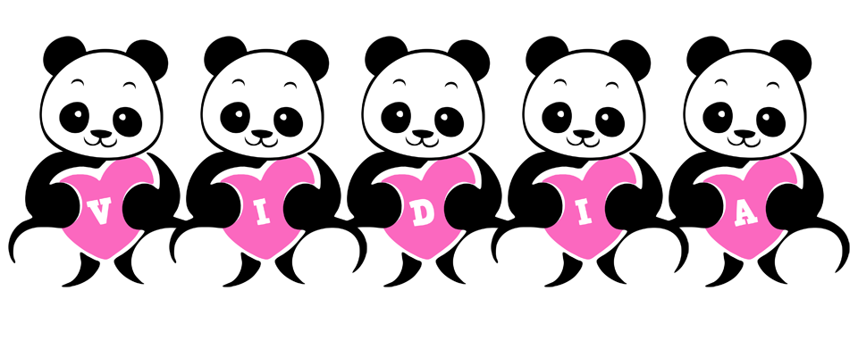 Vidia love-panda logo