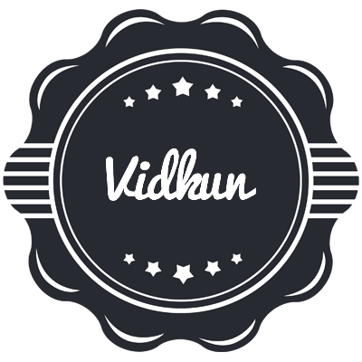 Vidkun badge logo