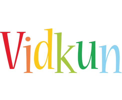 Vidkun birthday logo