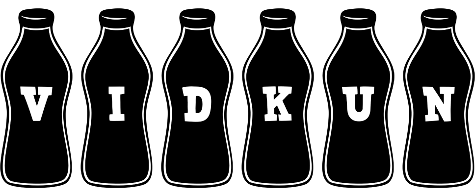 Vidkun bottle logo