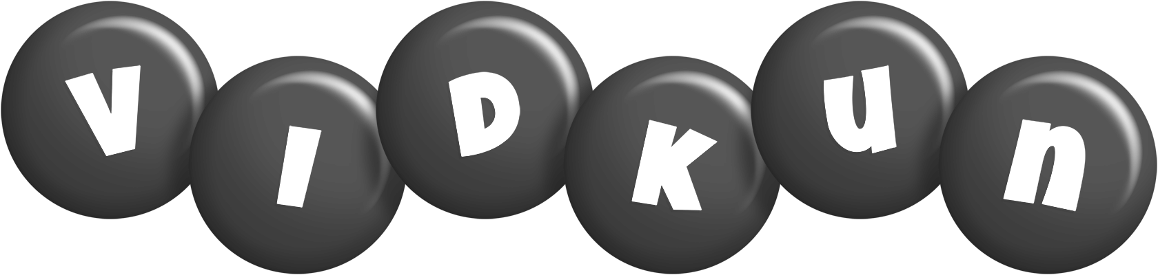 Vidkun candy-black logo