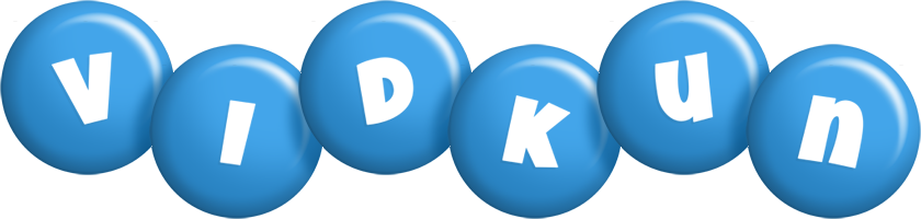 Vidkun candy-blue logo