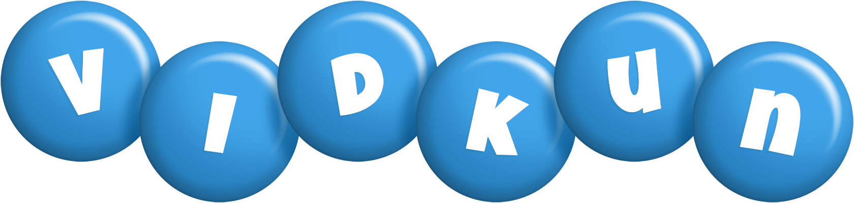 Vidkun candy-blue logo