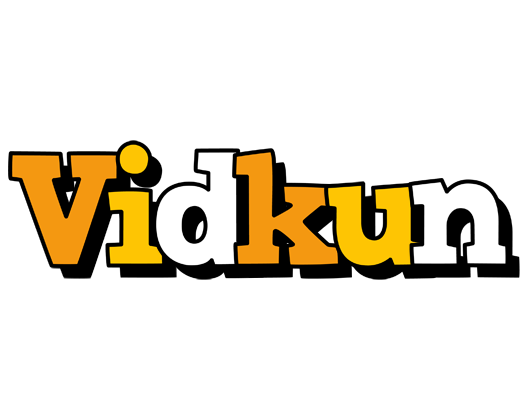 Vidkun cartoon logo