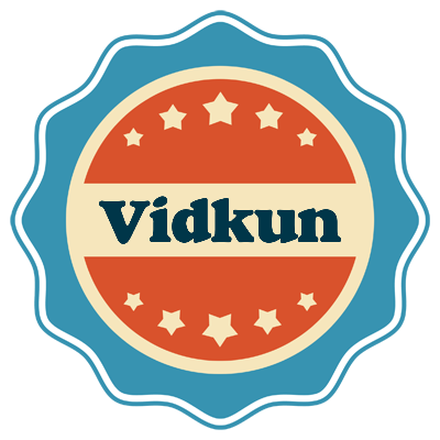 Vidkun labels logo
