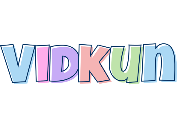 Vidkun pastel logo