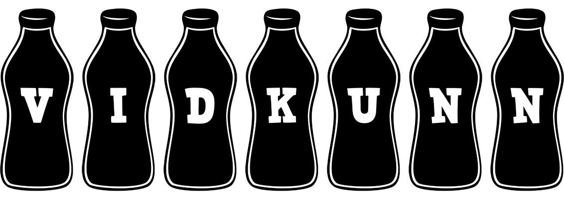 Vidkunn bottle logo