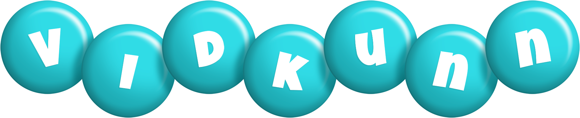 Vidkunn candy-azur logo