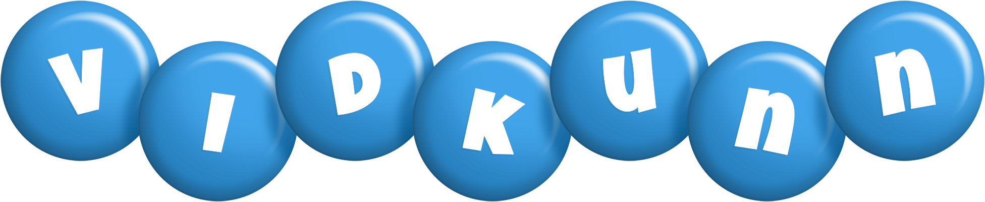Vidkunn candy-blue logo