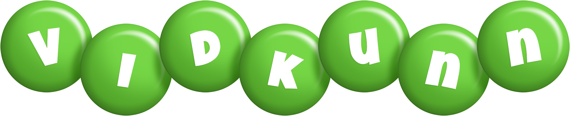 Vidkunn candy-green logo