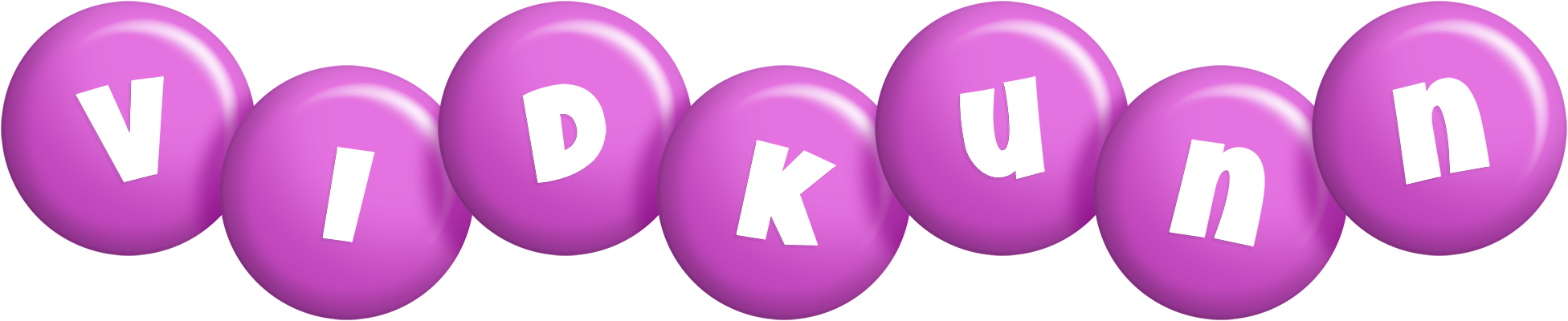 Vidkunn candy-purple logo