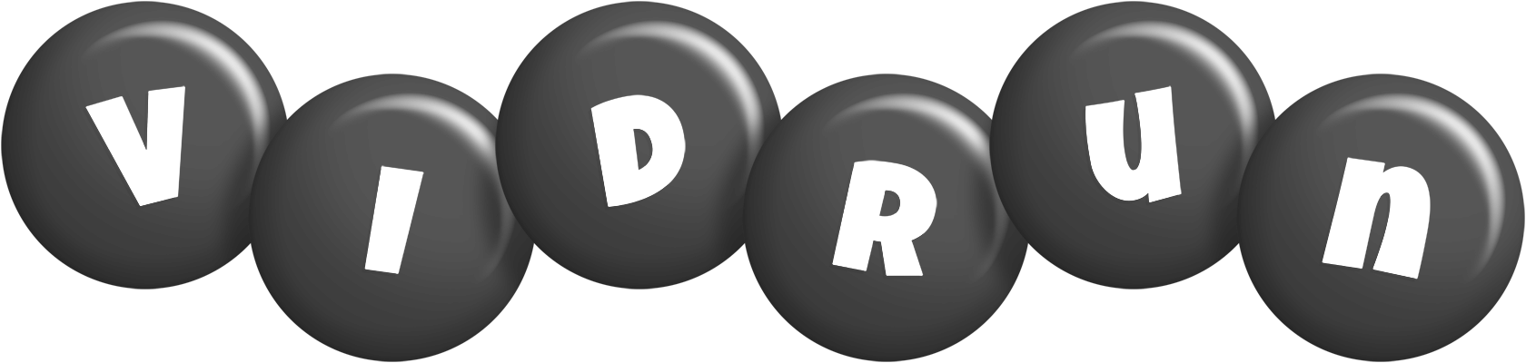 Vidrun candy-black logo