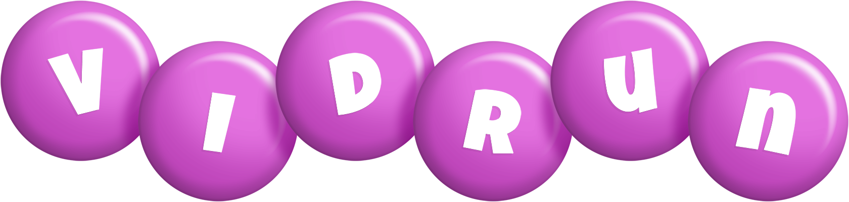 Vidrun candy-purple logo