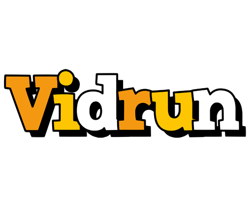 Vidrun cartoon logo