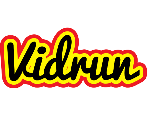 Vidrun flaming logo
