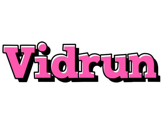 Vidrun girlish logo