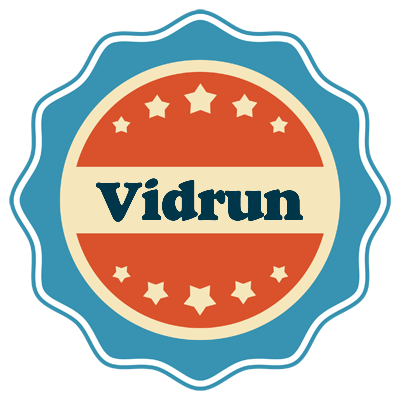 Vidrun labels logo