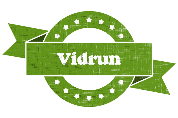 Vidrun natural logo