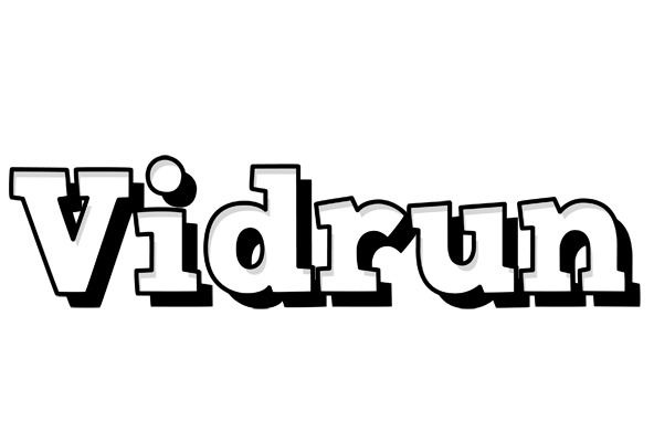 Vidrun snowing logo