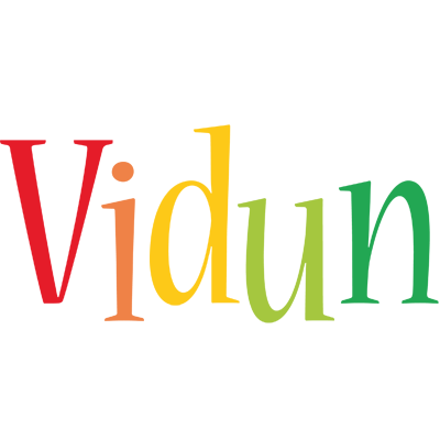 Vidun birthday logo