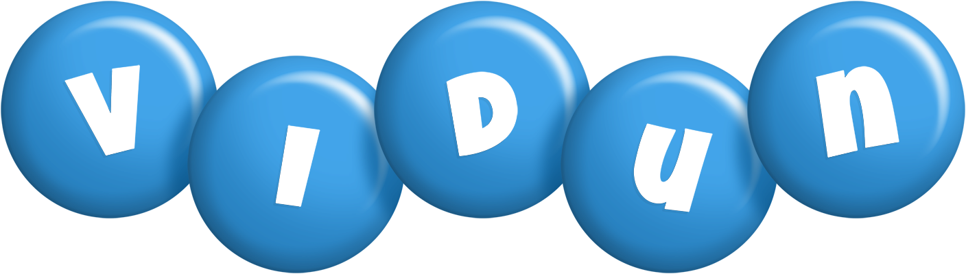 Vidun candy-blue logo