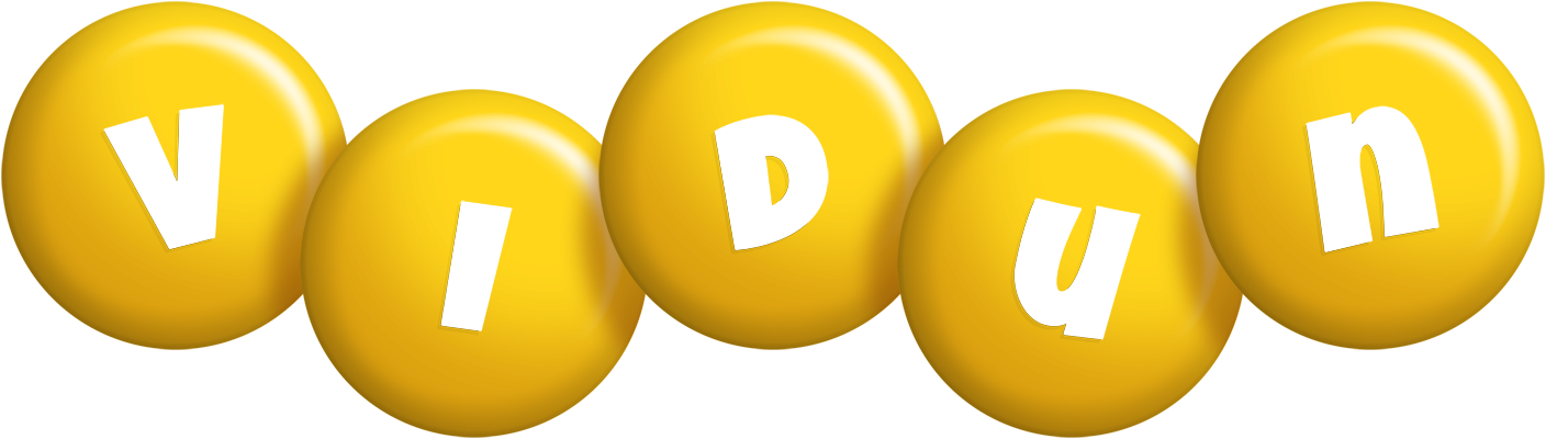 Vidun candy-yellow logo