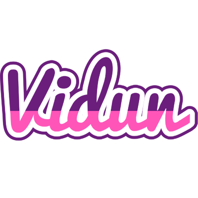 Vidun cheerful logo