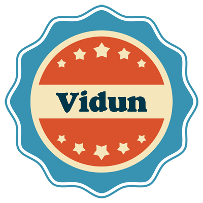 Vidun labels logo
