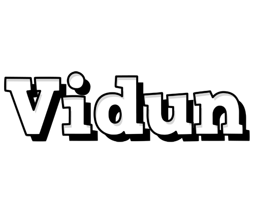Vidun snowing logo
