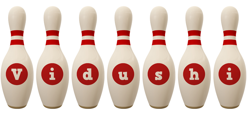 Vidushi bowling-pin logo