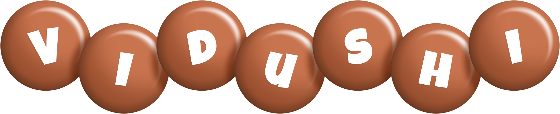 Vidushi candy-brown logo