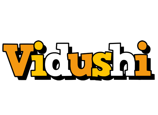 Vidushi cartoon logo