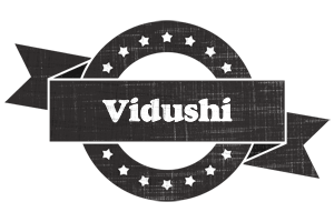 Vidushi grunge logo