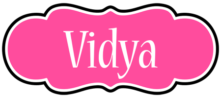 Vidya invitation logo