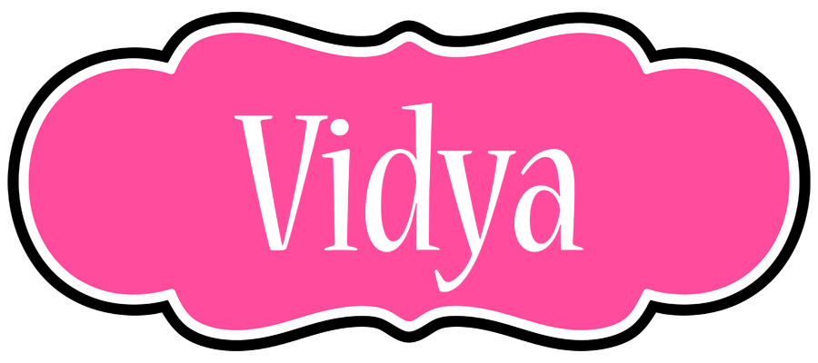 Vidya invitation logo