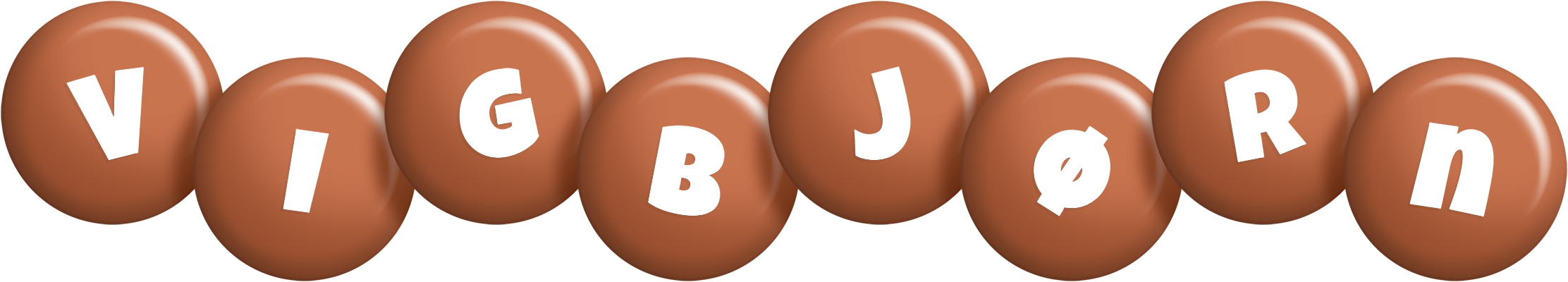 Vigbjørn candy-brown logo