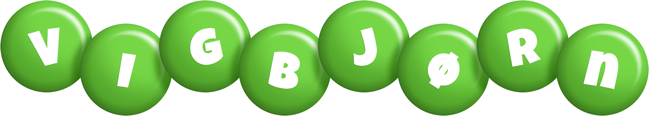 Vigbjørn candy-green logo
