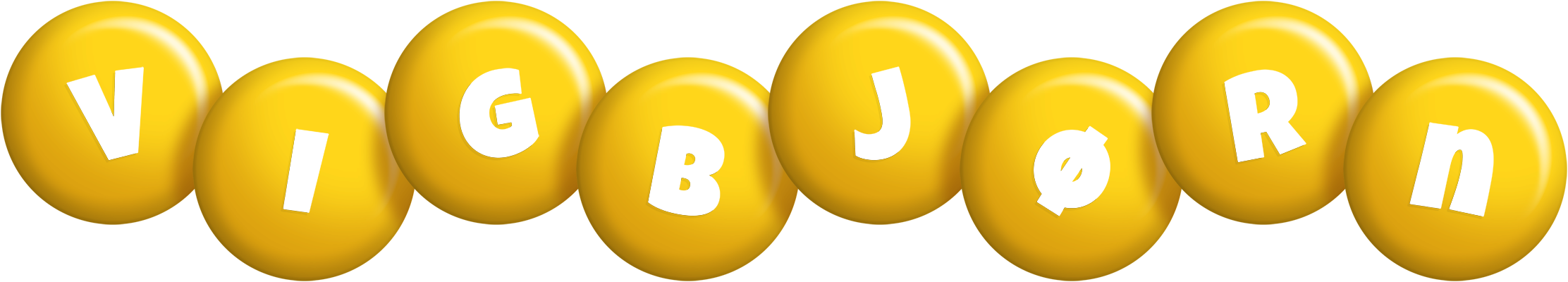 Vigbjørn candy-yellow logo