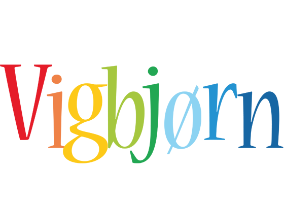 Vigbjørn birthday logo