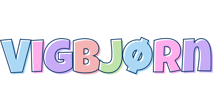 Vigbjørn pastel logo